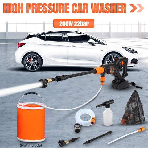319PSI 3000mAh Cordless Power Washer High Pressure Car Washer Gun Auto Spray Garden Water Jet Cleaning Tools Portable Cleaner ► Photo 1/6