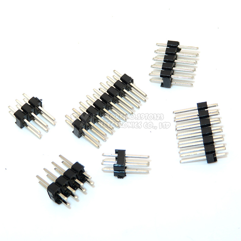 2.54mm Double Row Male 2~40P Breakaway PCB Board Pin Header Connector Strip Pinheader 2 * 2/3/4/6/8/10/12/15/20/40P For Arduino ► Photo 1/1