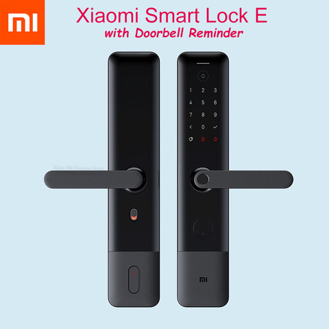 New Xiaomi Mijia Smart Door Lock E Fingerprint Password Bluetooth Unlock Detect Alarm Work Mi Home App Control with Doorbell ► Photo 1/6