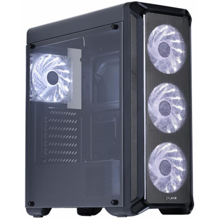 Case Zalman miditower i3 Black (ATX, mATX, Mini-ITX, USB2.0 x2, USB3.0 x 1, without BP) (i3) ► Photo 1/2