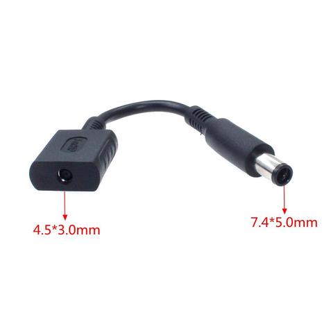 DC Power Adapter Connector Plug DC conversion head jack female 4.5*3.0mm plug to male 7.4*5.0 mm with Pin for HP Pavilion Laptop ► Photo 1/6