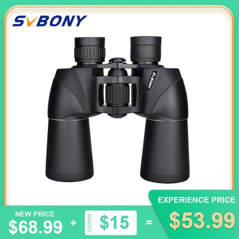 SVBONY 10x50 Binoculars High Powerful Telescope Military Professional Low Night Vision Porro Prism FMC for Hunting SV206 ► Photo 1/6