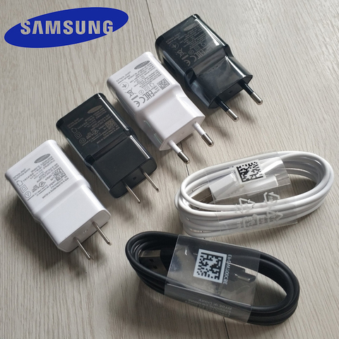 Samsung Galaxy Note 10 5G 10+ S10 S10+ A80 A60 EU Wall Charger 9v/1.67A Adaptive Fast Charging Travel Adapter & Usb Type C Cable ► Photo 1/6