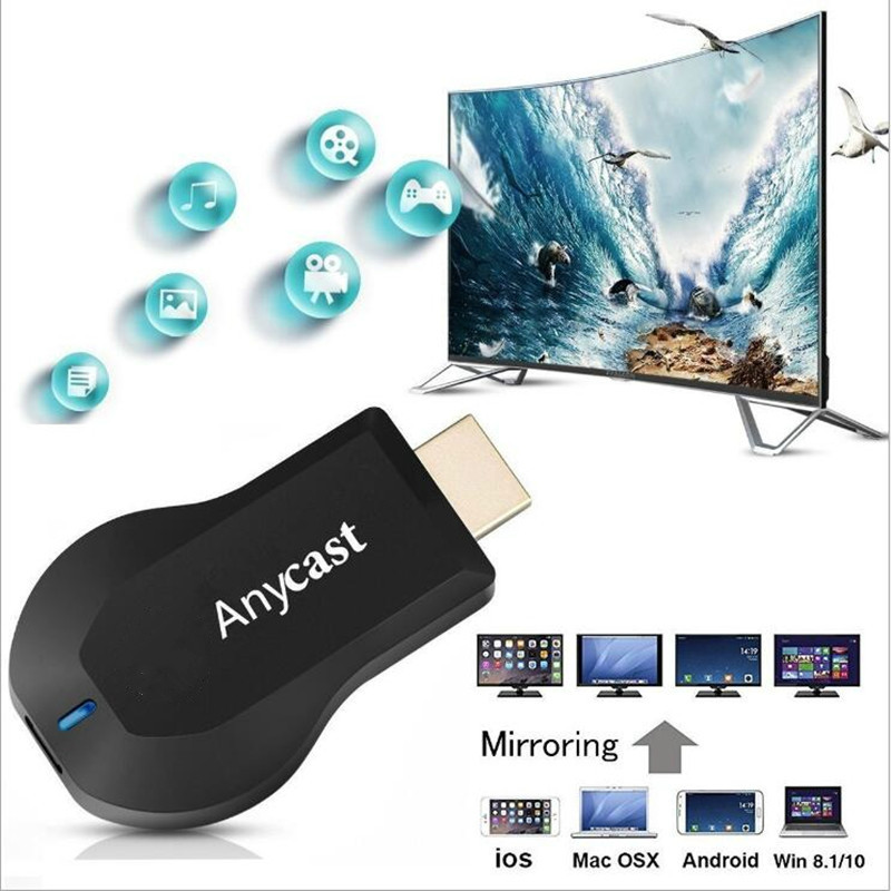 Alician 2.4G WiFi HDMI Wireless Display Receiver for Chromecast Google Pusher Screen Cast Mirroring Adapter Miracast Airplay DLNA 