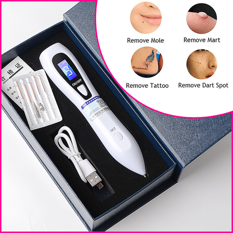 Laser Plasma Skin Tag Remover Wart Dot Dark Spot Mole Tattoo Removal Pen  Machine