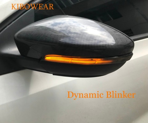 Pair LED Dynamic Turn Signal Light for Volkswagen Jetta MK6 Euro GLi Passat CC B7 Beetle Scirocco Mirror 2013 2014 2015 2016 6 ► Photo 1/4