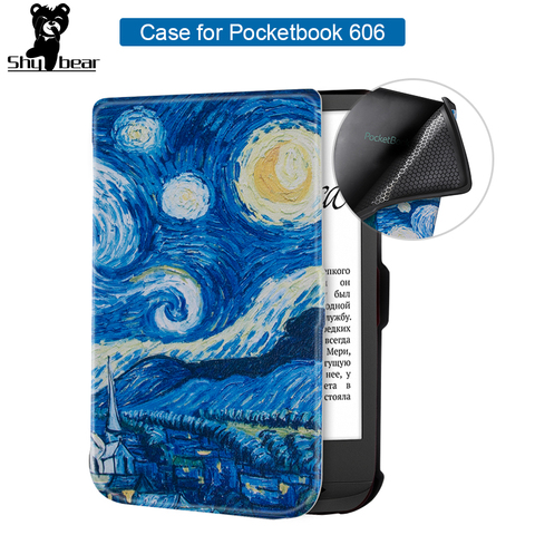 TPU Case For Pocketbook 606 Smart Stand Cover for 2022 New Pocketbook E-reader 6