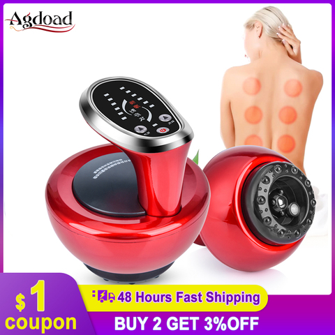 Electric Cupping Massager Vacuum Suction Cups Apparatus Guasha