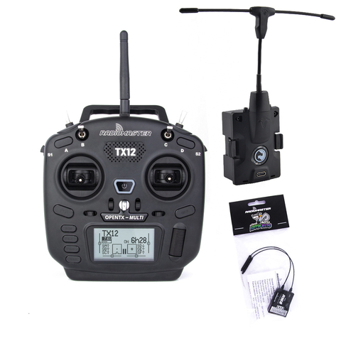 RadioMaster TX12 16ch Open TX Digital Proportional Remote Control Transmitter With R168 Receiver TBS CROSSFIRE MICRO TX V2 ► Photo 1/6