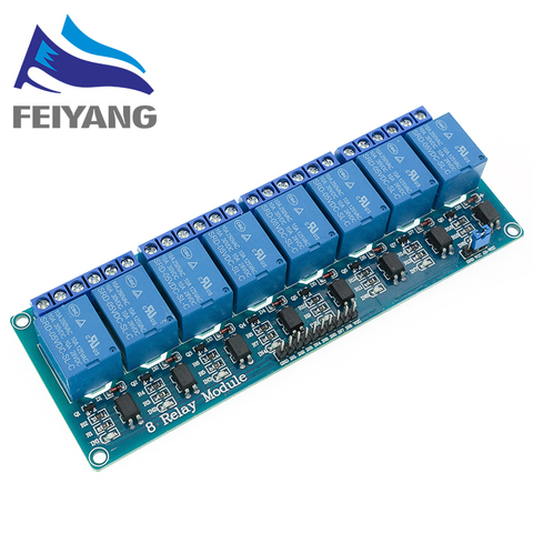 10pcs With optocoupler 8 channel 8-channel relay module relay control panel PLC relay 5V modul ► Photo 1/2