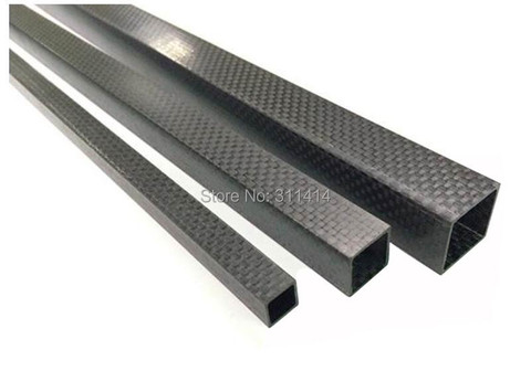 1pcs 2pcs Square 3K Carbon Fiber Tube High Strength Outer Diameter 10mm 15mm 20mm 22mm 25mm 30mm Length 500mm ► Photo 1/6