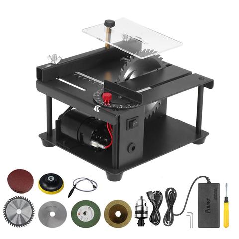 Multifunctional Electric Table Saw Adjustable-Speed Mini Desktop Circular Saw Cutter for Wood Plastic Acrylic Cutting ► Photo 1/6