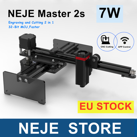 NEJE Master 2 7W CNC Laser Engraver Laser Cutting Machine with Wireless APP Control CNC Engraver ► Photo 1/6