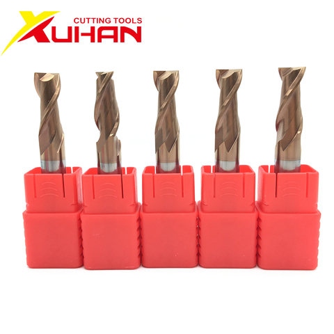 2 flutes HRC55 Carbide end mill keyseat cutter Milling Cutter Alloy Coating Tungsten Steel cutting tool CNC maching Endmills ► Photo 1/4
