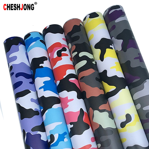 Cheshjong Camo Vinyl Film Car Wrap Camouflage Wrapping Car Sticker Computer Skin Scooter Auto Car Styling Accessories30x100cm ► Photo 1/6