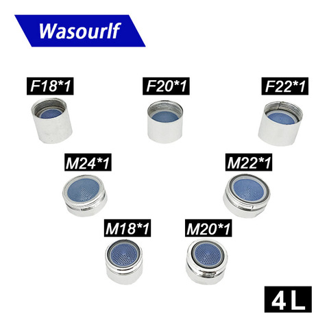 Wasourlf M18 M20 M22 M24 Water Saving Aerator Male Thread or Female Thread for Faucet Tap Bubble 4L Save Water Brass Shell ► Photo 1/4