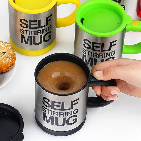 Wonderlife 400Ml Automatic Electric Lazy Self Stirring Mug Automatic Coffee Milk Mixing Self Stirring Mug Stainless Steel ► Photo 1/6