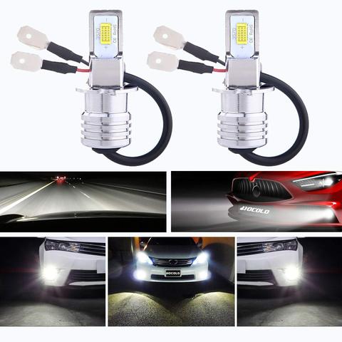 2pcs Mini T1 Super Bright No Error Led Fog Lamps H1 H3 H7 H11 9006 Led Auto Driving Canbus Fog Car Headlight Lights ► Photo 1/6