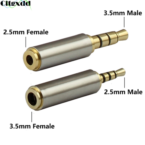 Cltgxdd 1PCS Audio Jack 3.5 mm to 2.5 mm Adapter Converter 4Pole Stereo Headphone Jack 2.5mm Male to 3.5mm Female Plug Connector ► Photo 1/6