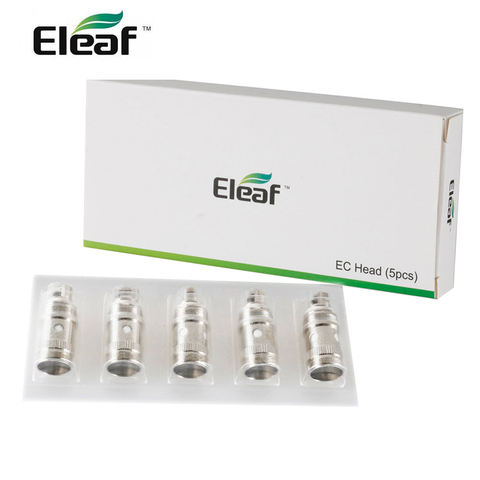 5pcs/lot Original Eleaf EC Head Atomizer Coil 0.3ohm 0.5ohm Organic Cotton Wick Coil Pure Taste Head for iJust 2 & Melo Atomizer ► Photo 1/6