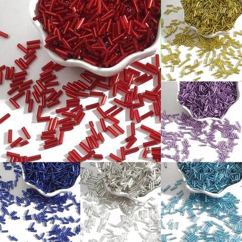 300pcs/lot 2x7mm Austria Crystal Beads Tube Glass Seed Beads Loose Spacer Beads For Jewelry Making DIY Bracelet Necklace ► Photo 1/6