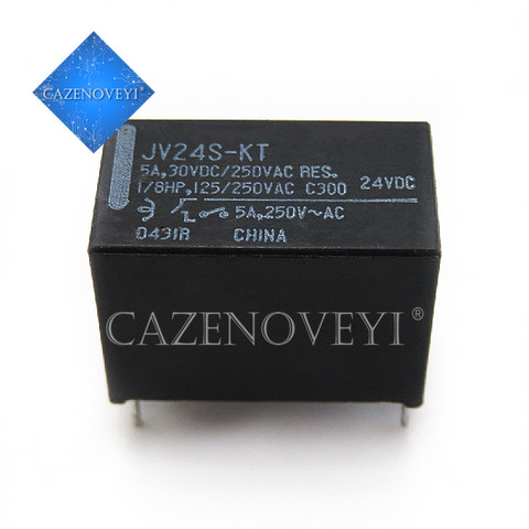 5pcs/lot JV24-KT JV24S-KT JV-24S-KT 24V 24VDC 5A 30VDC 250VAC DIP-4 In Stock ► Photo 1/1