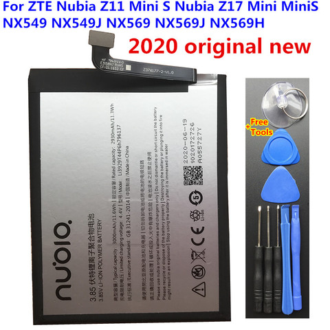 2022 New 3000mAh Li3929T44P6h796137 Battery For ZTE Nubia Z11miniS Z11 miniS NX549J Z17mini Z17 mini NX569H NX569J Battery+Tools ► Photo 1/4