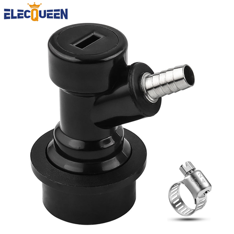 Liquid Ball Lock Keg Disconnect,1/4'' Barb Beer Keg Quick Connectors with Stainless Steel Hose Clamp ,Homebrew Tap Dispenser ► Photo 1/6