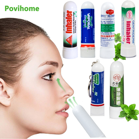 6 Type of Cooling Thailand Nasal Inhaler Mint Cream Original Nasal Essential Oils Rhinitis Nose Cold Cool Herbal Ointment ► Photo 1/6