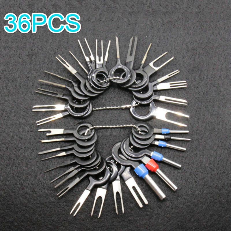 36PCS Car Terminal Removal Tool Wire Plug Connector Extractor Puller Release ery 
