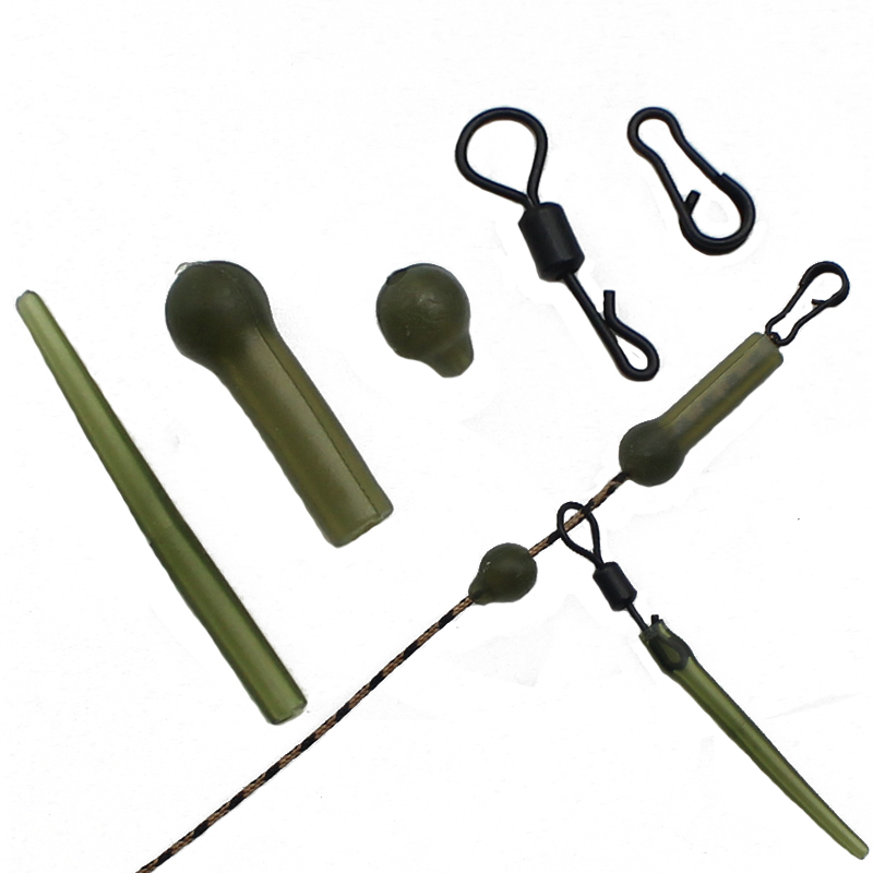 Carp Fishing Tackle 10 x Helicopter Rig Components GN Chod beads swivels Sleeves 