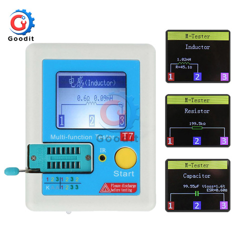 3.5 inch (160*128) Colorful Display Multifunctional TFT Backlight Transistor LCR-T7 Tester for Diode Triode Capacitor Resistor ► Photo 1/6