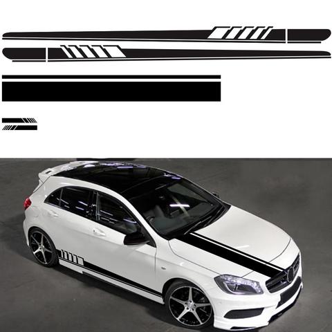 Car Auto Side Car Sticker Car Graphics Vinyl Side Stripes Auto Sticker  Decals Car Styling for