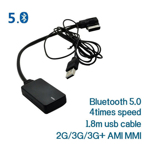 New Wireless Bluetooth 5.0 AUX Cable Adapter Audio For AMI MMI MDI 2G 3G 3G+ Radio ► Photo 1/6