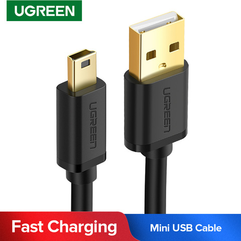 Ugreen Mini USB to USB Cable Mini USB Fast Data Charger Cable for MP3 MP4 Player Car DVR GPS Digital Camera HDD Mini USB Cable ► Photo 1/6
