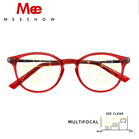 Meeshow Multifocal Reading Glasses Elegant Retro Europe Style Women Glasses Eyeglasses Lesebrillen +1.25 +1.75 +2.50 +2.75 1932 ► Photo 1/6