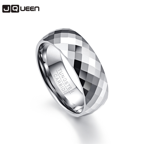 Men Ring 100% Tungsten Carbide Multi-faceted Men's Jewelry ► Photo 1/6