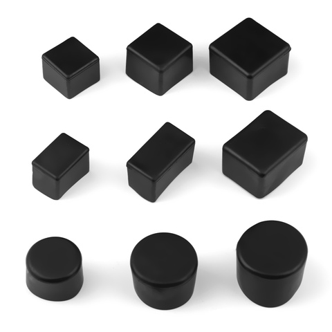 4pcs square silicone chair leg caps Non-slip Table Foot dust Cover Socks Floor Protector pads pipe plugs furniture leveling feet ► Photo 1/6