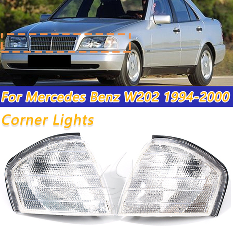 COOYIDOM Clear Turn Signal Led Lamps Mirror Auto Corner Lights For Mercedes Benz C Class W202 1994-2000 1995 1996  Accessories ► Photo 1/6