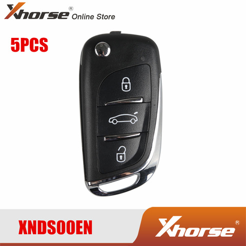 XHORSE XNDS00EN VVDI Key Tool Remote Key XNDS00EN For VW DS Type Remote Key 3 Buttons 5 PCS ► Photo 1/5