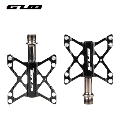 GUB 009Aluminum Alloy Bike Pedals For MTB Non-slip Bicycle Pedal 3 Bearing Flat Platform Antiskid Cycling Pedal Riding Bike Part ► Photo 1/6