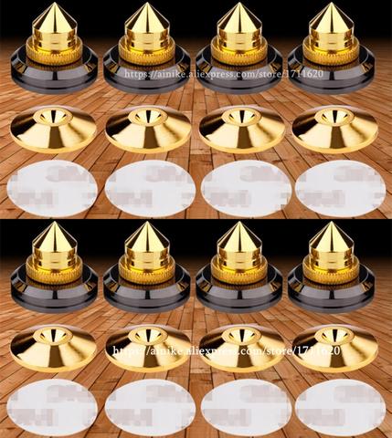 8set gold Portable loudspeakers Spikes Loudspeakers Stand repair Parts DIY Universal fever Audio Loudspeakers Shock nails ► Photo 1/4