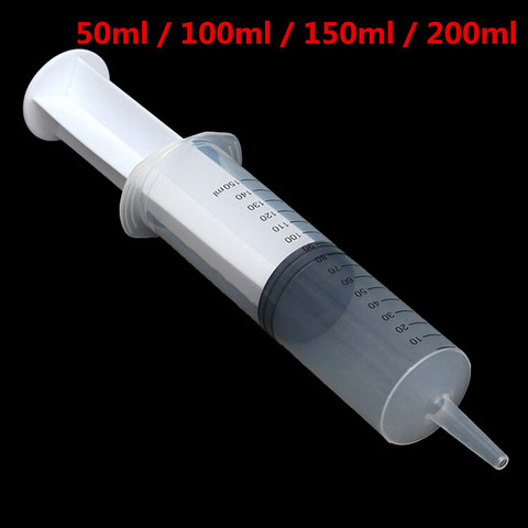 50ml/100ml/150ml/200ml Plastic Reusable Big Large Hydroponics Nutrient Sterile Health Measuring Syringe Tools Cat Feeding Acc ► Photo 1/6