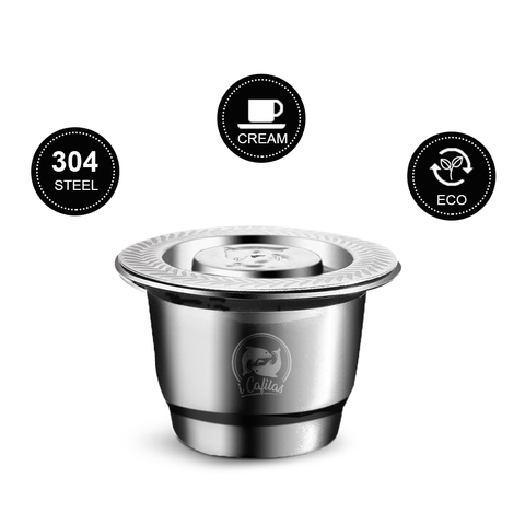  ICafilas For Nespresso Reutilisable Refillable Capsule Crema Espresso Reusable New Refillable For Nespresso ► Photo 1/4