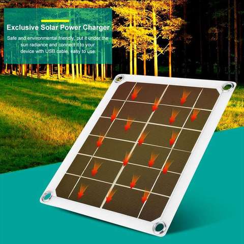 50W Solar Panel Portable Dual USB 5V 2A Battery Charger Solar Cell Board Car Charger For Phone Outdoor Camping ► Photo 1/1