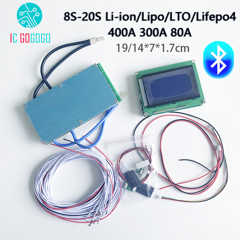 Smart 8S ~ 20S ANT Lifepo4 li-ion Lipo LTO Battery Protection Board BMS 400A 300A 80A Bluetooth APP 10S 13S 14S 16S Balance ► Photo 1/6