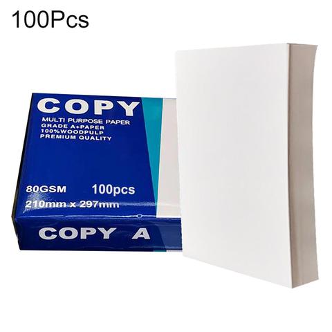 100 Sheets A4 Papers Multifunction Copy Paper white Crafts Printer A4 Laser Inkjet Printer Copier A4 Copy Paper Office Supplies ► Photo 1/6