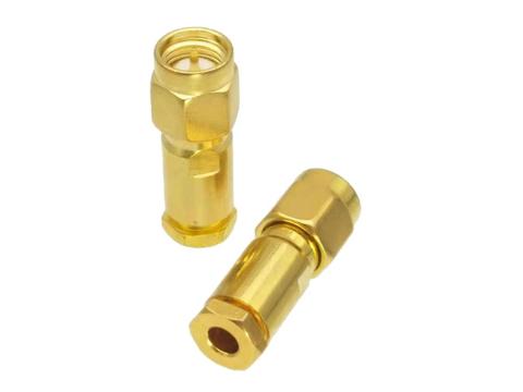 1Pcs Connector SMA Male Plug Clamp RG174 RG316 LMR100 Cable Straight RF Coaxial ► Photo 1/4