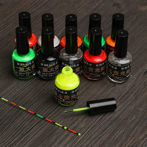 1Bottle Fishing Floats Tail Fluorescent Painting Oil Paint Visualable Fishing Indicator Buoy Tail Repairment Fishing Tackle Tool ► Photo 1/6