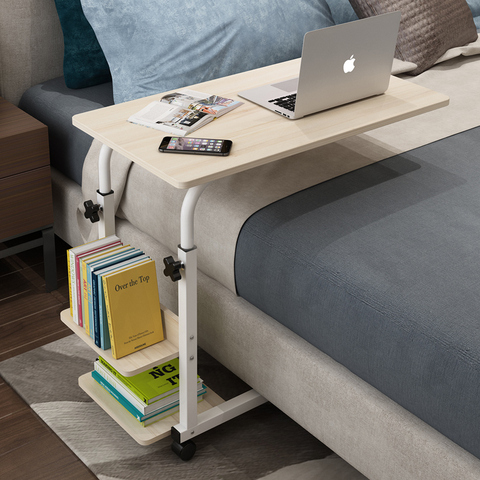 Computer Desk Lazy Bedside Table Desktop Desktop Home Simple Desk Dormitory Simple Bed Small Table Movable Up and Down ► Photo 1/1